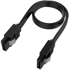 SATA Cable (6 Gbit/s) – Straight Data Cable with Locking Latch for HDD, SSD, CD, and DVD Drives