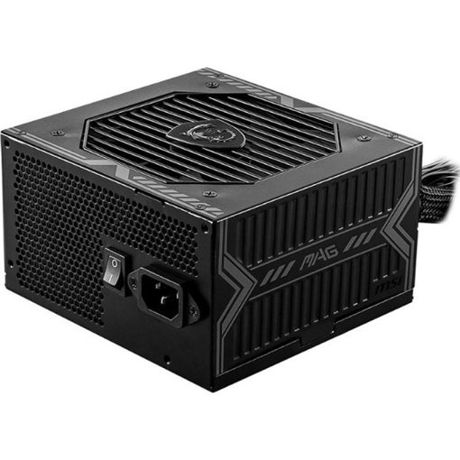 MSI MAG A650BN 650W 80Plus Bronze ATX Power Supply – DC-DC Circuit Design, 120mm Fan, Active PFC, 100-240Vac, ATX Compatibility, Black (Model 306-7ZP2B18-CE0)