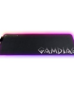 GAMDIAS NYX P3 Multi-Colored XL Gaming Mouse Pad – Extra-Elongated Layout, 10 Addressable Multi-Colored Lighting Effects, Non-Slip Design, Black (Model GD-NYX-P3)