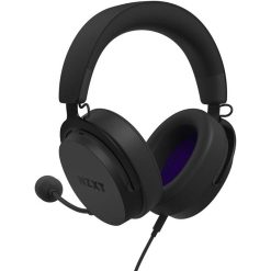 NZXT Relay Wired PC Gaming Headset – 40mm Drivers, Hi-Res Audio Certified, DTS Headphone, 7.1 Surround Sound, Lightweight & Comfortable Design, Detachable Microphone, Black (Model AP-WCB40-B2)