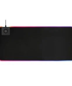 Deltaco Gaming GAM-092 RGB Gaming Mousepad – Wireless Charger, 900x400 mm, Black