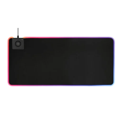 Deltaco RGB Mousepad with Wireless Charger – 900x400mm Black
