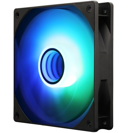 Thermalright TL-C12B-S V3 120mm ARGB CPU Cooling Fan, 1500RPM Speed, Whisper-Quiet 4pin PWM, Black Case Fan with S-FDB Bearing and ARGB Mirror Light Effect (Single Fan)