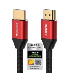 High-Speed HDMI 2.1 Cable with Ethernet – 8k@60Hz, 4K@120Hz UHD Resolution, 2 Meters, 48 Gbps High Speed, Compatible with All HDMI-Enabled Devices