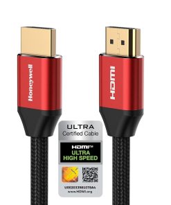 High-Speed HDMI 2.1 Cable with Ethernet – 8k@60Hz, 4K@120Hz UHD Resolution, 2 Meters, 48 Gbps High Speed, Compatible with All HDMI-Enabled Devices