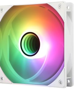 Thermalright TL-C12W-S V3 120mm ARGB CPU Cooling Fan, 1500RPM Speed, Whisper-Quiet 4pin PWM, White Case Fan with S-FDB Bearing and ARGB Mirror Light Effect (Single Fan)