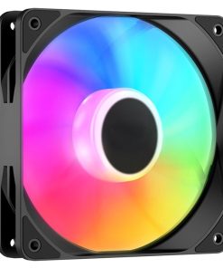 High-Performance Fixed-RGB PC Cooling Fans – Black, Quiet and Efficient Cooling Solution with Integrated Lighting for Enhanced Airflow and Aesthetic Appeal in Computer Cases