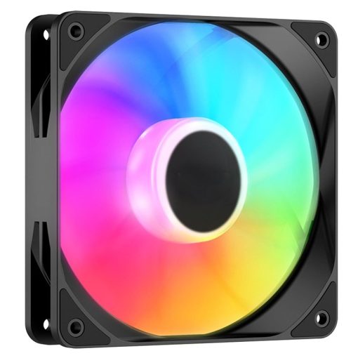 High-Performance Fixed-RGB PC Cooling Fans – Black, Quiet and Efficient Cooling Solution with Integrated Lighting for Enhanced Airflow and Aesthetic Appeal in Computer Cases