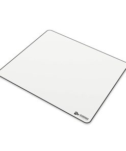 Glorious Large Gaming Mouse Pad/Mat – 16"x18" Size, for Desk, Rubber Base, Computer, Stitched Edges, White | GW-XL