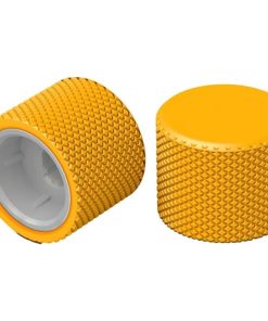 Glorious GMMK Pro Rotary Knobs Keyboard Accessory – Electrophoresis Finish, Omnidirectional, Infinite Scroll, Golden Yellow | GLO-ACC-P75-RK-GY