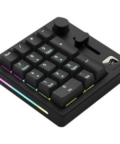 Glorious GMMK Numpad Prebuilt Dual Wireless Macro Pad – CNC Machined Aluminum Body, Vibrant Per-Key RGB Illumination, Prog Slider & Rotary Knob, 76H Wireless Battery Life, Black | GLO-GMMK-NPFOX-B