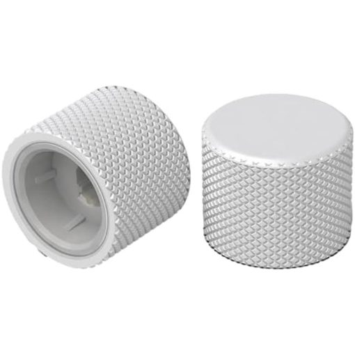 Glorious GMMK Pro Rotary Knobs Keyboard Accessory – Electrophoresis Finish, Omnidirectional, Infinite Scroll, E-White | GLO-ACC-P75-RK-EW
