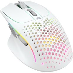Glorious white Model I 2 Wireless Gaming Mouse ergonomic grip in Bahrain setup