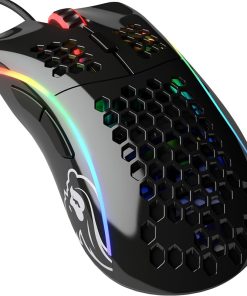 High-performance Glorious Model D Glossy Black Gaming Mouse in Bahrain with precision optical sensor