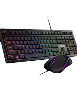 Gamdias Ares E3 RGB 2-in-1 Gaming Combo – Membrane Keyboard, 6-Key Rollover, 3600 DPI Optical Sensor, Ergonomic Design, 6 Programmable Buttons (Model ARES-E3-2-IN-1-COMBO)