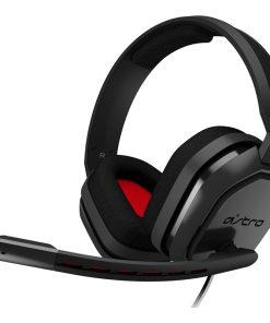 Astro A10 Wired Gaming Headset – Enhanced Comfort, High-Quality Sound, Durable Construction, Flip-to-Mute Microphone, Multi-Platform Compatibility – Gray/Red | 939-001530