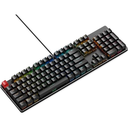 Glorious Custom Gaming Keyboard – GMMK 100% Full Size, USB Wired Mechanical Keyboard, RGB Hot Swappable Switches & Keycaps, Black Metal Top Plate