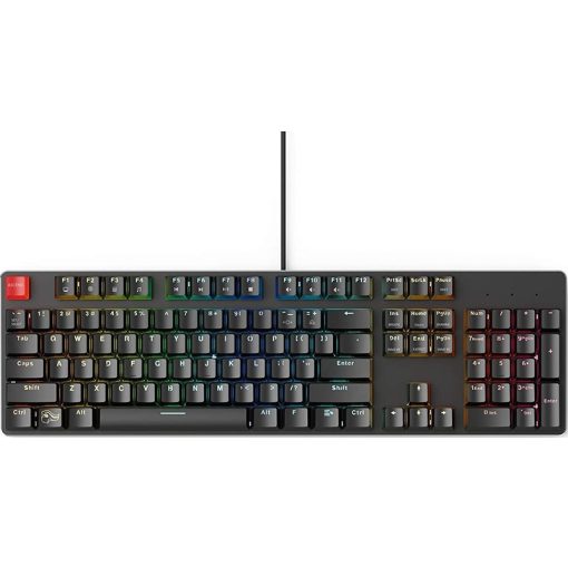 Glorious Modular Mechanical Gaming Keyboard (Pre-Built) – RGB LED, Brown Switches, Raised Keys, Minimalist Design, 104 Key Standard QWERTY, Black | GMMK-BRN-V2