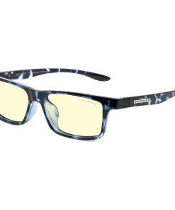 Gunnar Cruz Kids Large Tortoise Amber Indoor Digital Eyewear – Navy Blue Tortoise Frame, Amber Natural Lens, 100% UV Protection, Durable Nylon Construction | CRU-09701