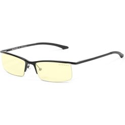 Gunnar Emissary Computer Glasses – Onyx Frame, Amber Lens Tint, Blocks Up to 100% of UV Light, Adjustable Floating Nose Pads, Digital Eye Strain Reduction | ST003-C001