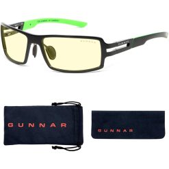 Gunnar Razer RPG Edition Gaming Glasses – Onyx Frame, Amber Lens Tint, Prescription Range -4 to +5, Asian Fit Compatible, Blocks Up to 65% of Blue Light, Reduces Digital Eye Strain, Enhances Gaming Experience | RZR-30001