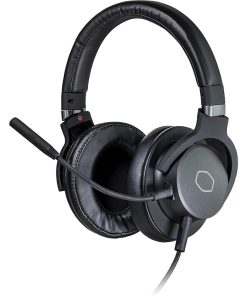 Cooler Master MH752 Wired Gaming Headset – 7.1 Virtual Surround Sound, Detachable Boom Mic, USB Control Box, 40mm Neodymium Driver, PU Leather and Foam Cushion, Omni-Directional Microphone, Black | MH752