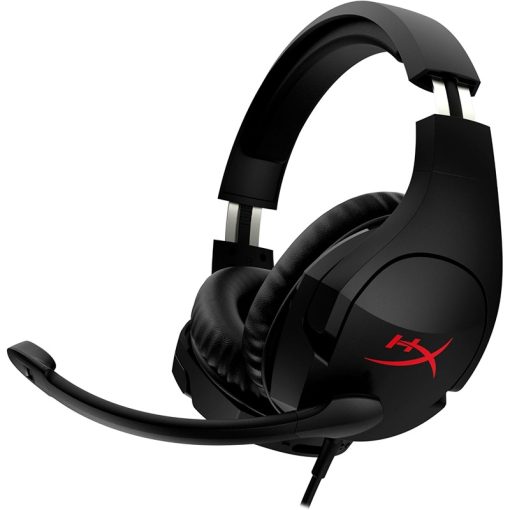 HyperX Cloud Stinger Headphones – DTS:X Spatial Audio, 50mm Directional Drivers, Adjustable Steel Slider, 90° Rotating Ear Cups, Swivel-to-Mute Noise-Cancelling Mic, Chinese Box, Black | 4P5L7AB-CB