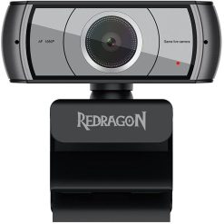 Redragon GW900 Apex 1080P-30FPS Auto Focus Webcam with Built-in Dual Microphone, Tripod Included