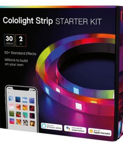 LifeSmart COLOLIGHT Strip Plus – WiFi Smart LED Light Kit, 30 LED Lights, 16 Million Colors, Apple/Siri/Alexa/Google Assistant Compatible, Flexible Design, Energy Efficient | CL-LS167S3