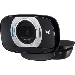 Logitech HD Webcam C615 – Full HD 1080p, 30fps, Fold-and-Go Design, 360-Degree Swivel, Built-in Noise-Reducing Microphone