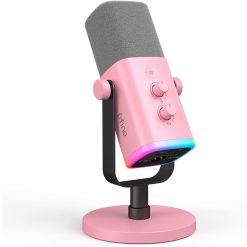 FIFINE AmpliGame AM8P USB/XLR Stand-Alone Microphone – Uni-Directional Dynamic Mic, Supports PC/PS4/PS5, Mute Button, RGB Lighting, Volume Control, Headphone Terminal, Audio Mixer Compatible