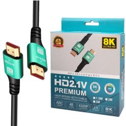 HDMI 2.1 Cable - 3 Meter High-Speed HDMI Cable for Ultra HD 4K/8K Video, 48Gbps, HDR Support