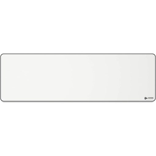 Glorious PC Racing Game GW-E White Mousepad - Extra Large, High Performance, Stitched Edges