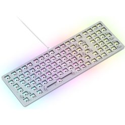 GLORIOUS Gaming GMMK 2 Full Size (96%) Barebones (Frame Only) - Mechanical Gaming Keyboard Frame, Full Size (96%), Aluminium, Customisable, Per Key RGB, American QWERTY Layout - White