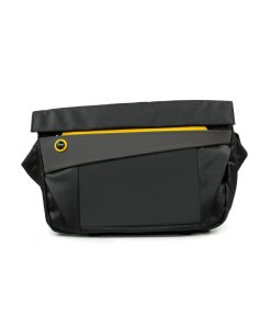 Divoom Pixoo Sling Bag - Black, 90100058196 | Customizable LED Display, Waterproof, Multiple Pockets, Soft Rubber Grip Handle