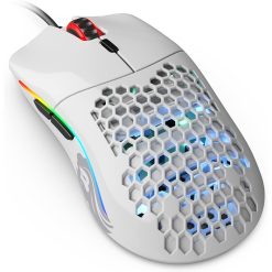 Glorious Model O Wired RGB Gaming Mouse Glossy White lightweight design