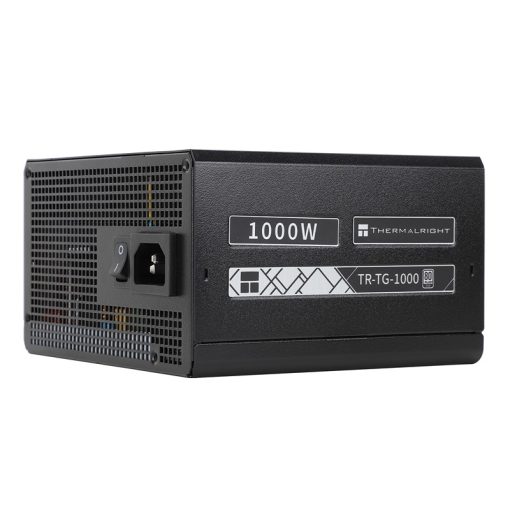 Thermalright 1000W Gold Modular Power Supply TR-TG1000 with ATX 3.0 Standards, PCI 5.0 Support, 12-Pin GPU Connector, 80Plus Gold Certification, and 120mm Cooling Fan for Enhanced Performance