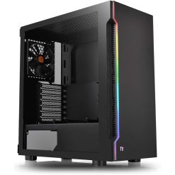 Thermaltake H200 TG Black PC Case with RGB Fans and Tempered Glass