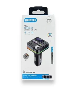 Wireless Car MP3 Player with PD+QC3.0 Fast Charging, Model MS-C61