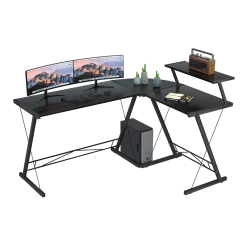 L-Shaped Gaming Desk for PC Setup