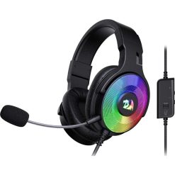 Redragon Pandora 2 H350 RGB Gaming Headset – High Definition Audio, Powerful Bass, Removable Microphone, Large Earpads, Compatible with PC, PS4, Xbox One, NS – Black