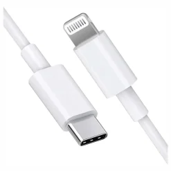 Data Cable - USB Type-C to Lightning, White, 1 Meter