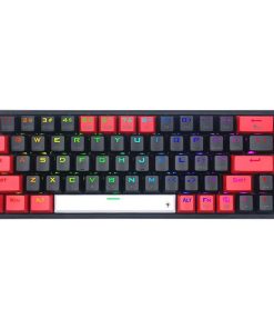 Redragon K631 Castor 65% Wired RGB Gaming Keyboard – 68 Keys, Hot-Swappable, Compact Mechanical with 100% Hot-Swap Socket, Free-Mod Plate Mounted PCB, Dedicated Arrow Keys, Quiet Red Linear Switch
