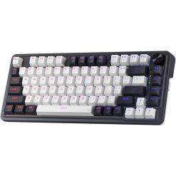 Redragon K673 PRO 75% Wireless Gasket RGB Gaming Keyboard – 81 Keys, Hot-Swappable Linear Red Switches, RGB Backlighting, Compact Design, Dedicated Knob Control, Sound-Absorbing Pads, Wireless Connectivity