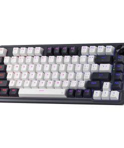 Redragon K673 PRO 75% Wireless Gasket RGB Gaming Keyboard – 81 Keys, Hot-Swappable Linear Red Switches, RGB Backlighting, Compact Design, Dedicated Knob Control, Sound-Absorbing Pads, Wireless Connectivity