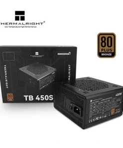 Alternative view of Thermalright 450W TB450S Power Supply with 80Plus Bronze Certification, 100-240V Voltage Support, 1 Fan, 5 SATA Ports, and 8-Pin CPU Power Connector for Versatile Usage