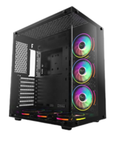 Custom PC Fortress Black Computer Case