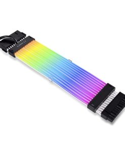 Lian Li 163 LED Extension Cable for 3x8Pin VGA, Addressable ARGB, 300mm Length, Customizable Lighting – Black