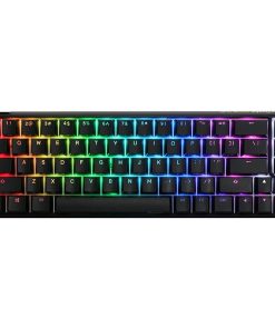 Ducky One 3 Classic Black SF 65% Mechanical Keyboard – Red Switches, RGB Lighting, Compact, Durable, Smooth Typing Experience