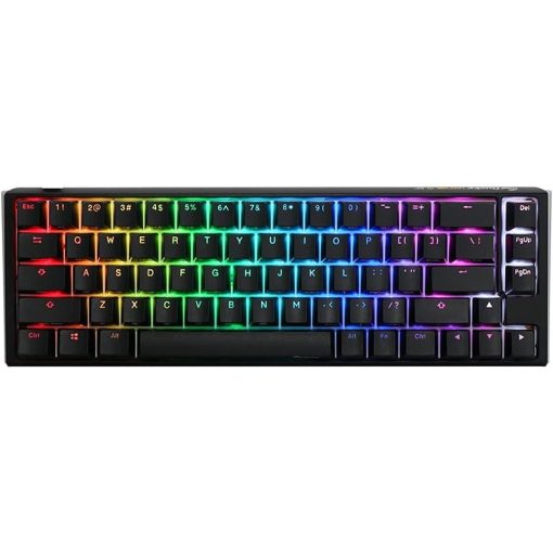 Ducky One 3 Classic Black SF 65% Mechanical Keyboard – Red Switches, RGB Lighting, Compact, Durable, Smooth Typing Experience